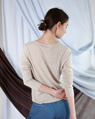 Marcelle Long T-Shirt (Round Neck) - Hay Day
