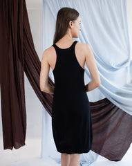 Georgina Tank Top Dress - Pitch Black