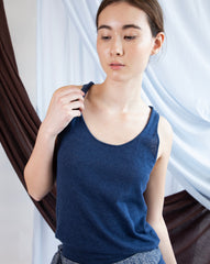 Marcelle Tank Top - Indigo Denim