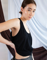 Marcelle Tank Top - Pitch Black