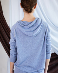 Georges Hoodie - Gingham Blue