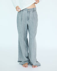 Girl Yves Pants - Medium Grey Chambray