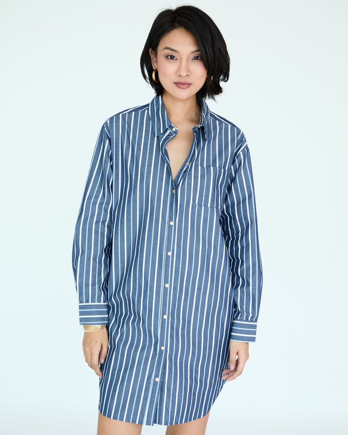Jules Dress Shirt - Brut Large Stripes