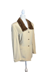 cream & sugar parlor jacket | custom made | size L