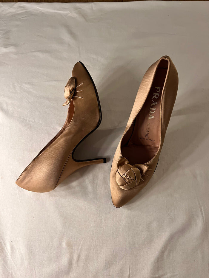 Prada| iced latte heel| US 8.5
