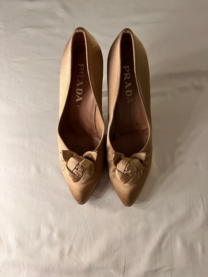 Prada| iced latte heel| US 8.5
