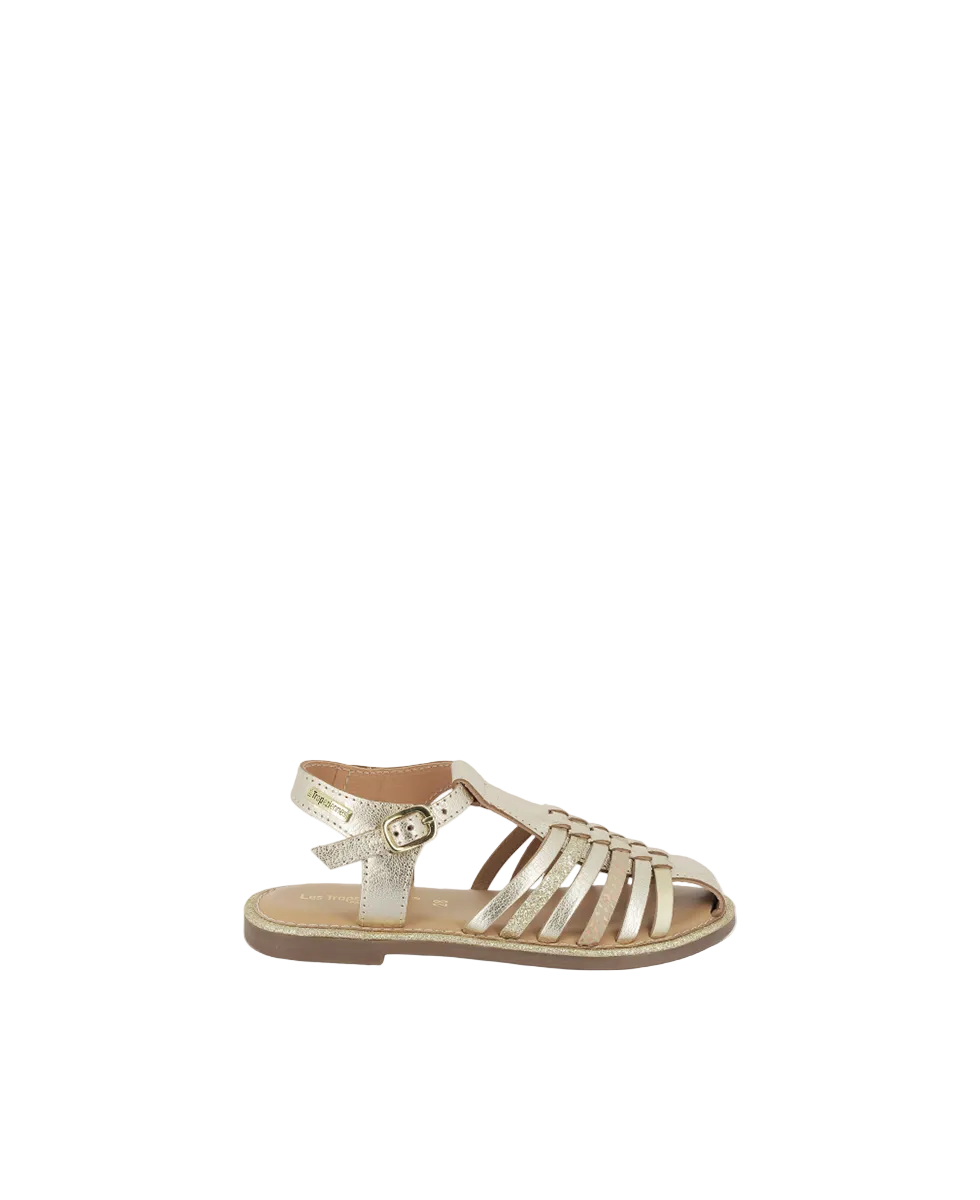 Irina Girl Sandals - Gold Multi