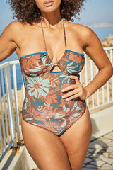 1 Piece Mat Beach -  Azur Flower