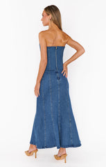 Baton Rouge Skirt ~ Blue Indigo