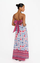 Day Out Maxi Dress ~ Sardine Border