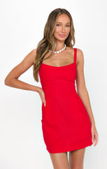 Emery Mini Dress ~ Sundried Tomato Linen
