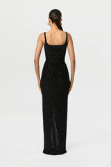 Burnout Twist Maxi Skirt