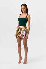 Sequin Abstract Mini Skirt