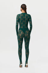 Stretch Lace Closed Toe Legging Petite