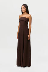 Linen Tube Maxi Dress