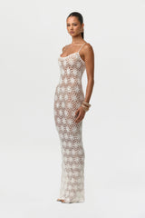 Knit Crochet Maxi Dress