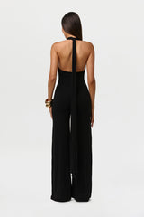 Smooth Halter Wide Leg Jumpsuit