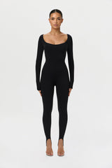 Naked Scoop Stirrup Jumpsuit