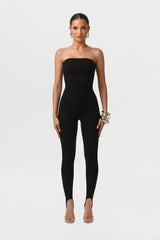 Snatched Tube Stirrup Jumpsuit
