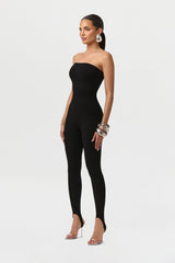 Snatched Tube Stirrup Jumpsuit