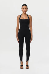 Naked Sculpt Halter Stirrup Jumpsuit Petite