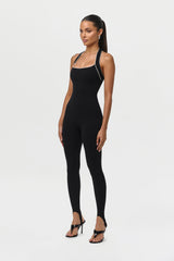 Naked Sculpt Halter Stirrup Jumpsuit Petite