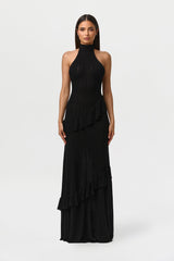Knit Sleeveless Flare Maxi Dress
