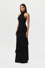Knit Sleeveless Flare Maxi Dress