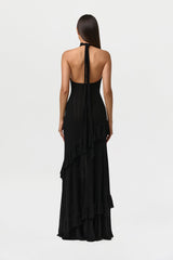 Knit Sleeveless Flare Maxi Dress