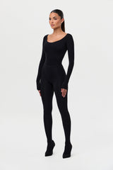 Naked Scoop Neck Bodysuit