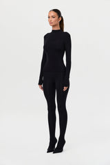 Naked Mock Neck Top
