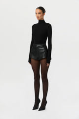Vegan Leather Hot Pants