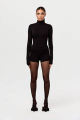 Smooth Turtleneck Sculpt Top