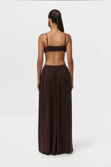 Linen Shirred Bra Top