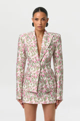 Suiting Floral Jacquard Blazer