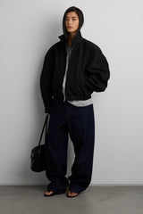 STRUCTURED FUNNEL NECK JACKET