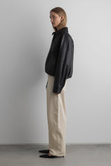 REGULAR LENGTH TWILL BARREL LEG PANT