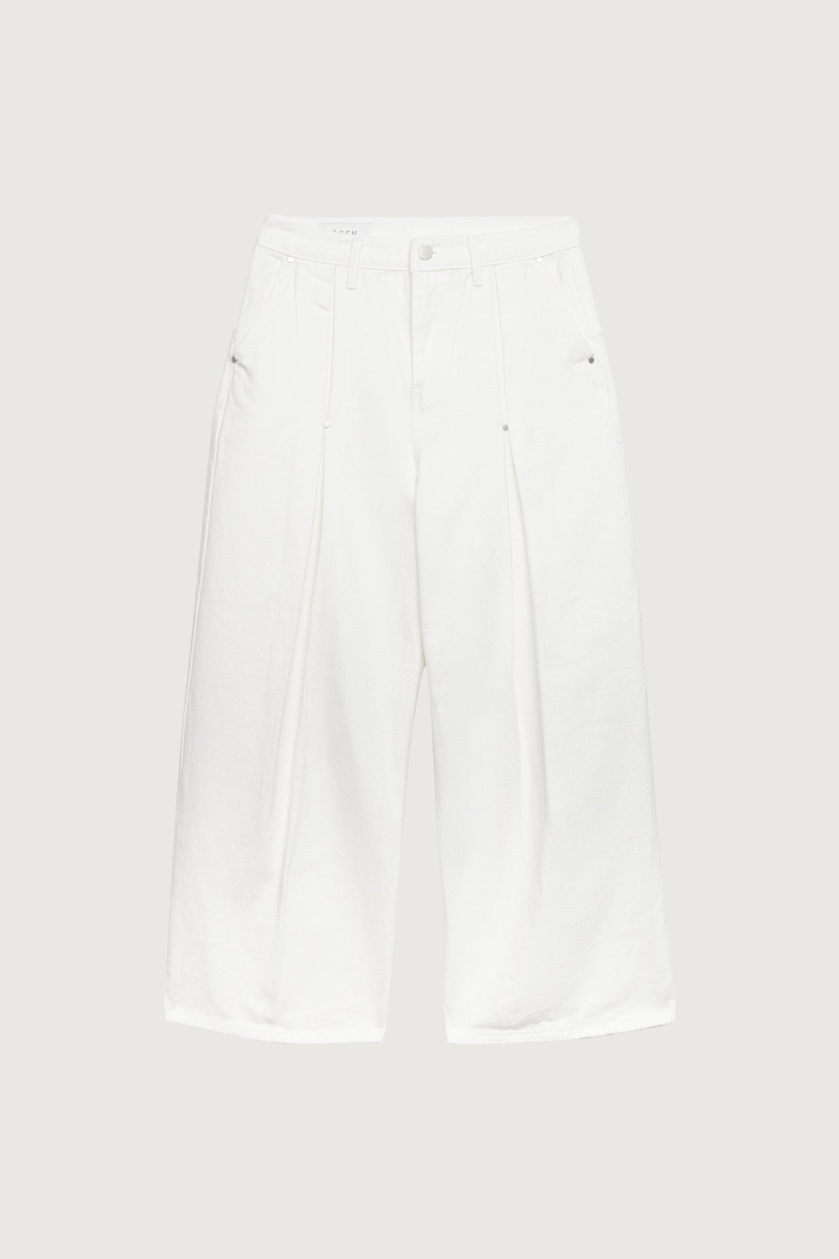 PLEATED PANTS WITH STUD DETAILS