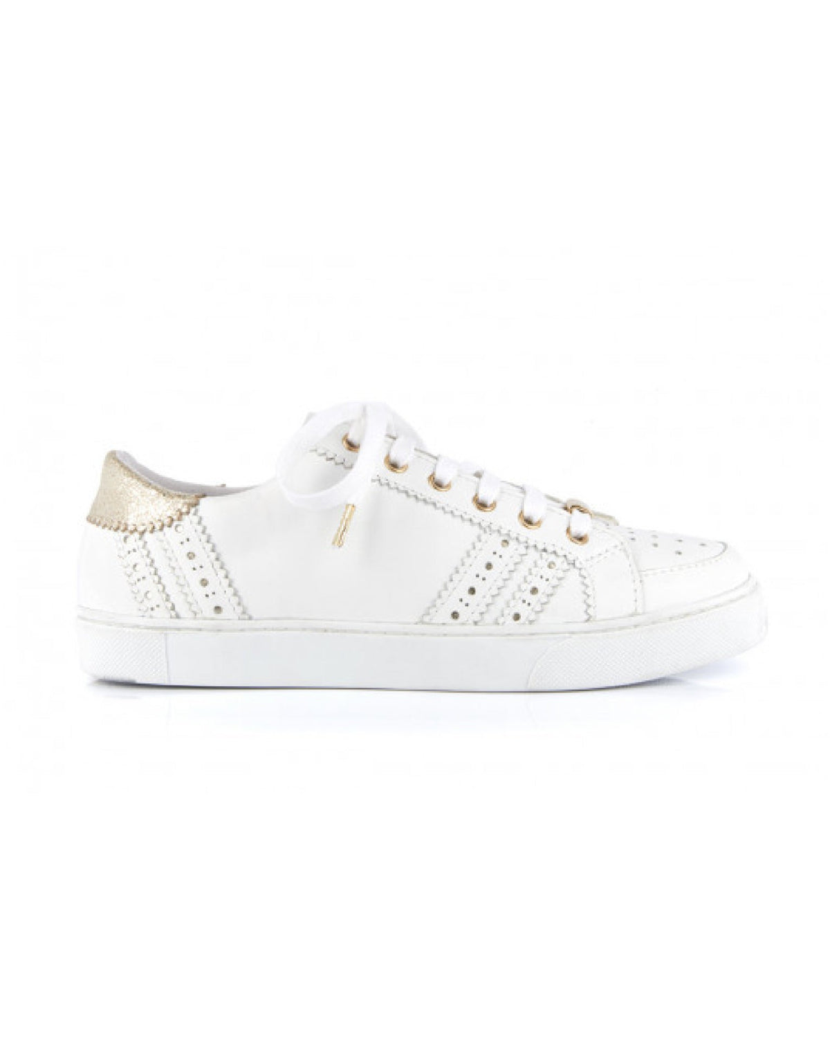 Suzie Lace-Up Sneakers - White