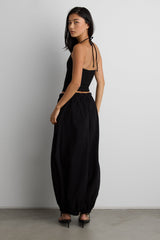 SCOOP NECK HALTER TOP