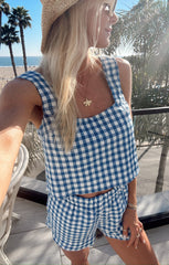 Hendrix Dolphin Shorts ~ Blue Bounty Gingham