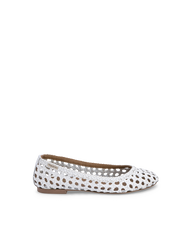 Ziggy Ballerina Flats - White