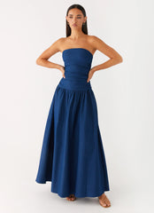 Carmel Denim Maxi Dress Indigo