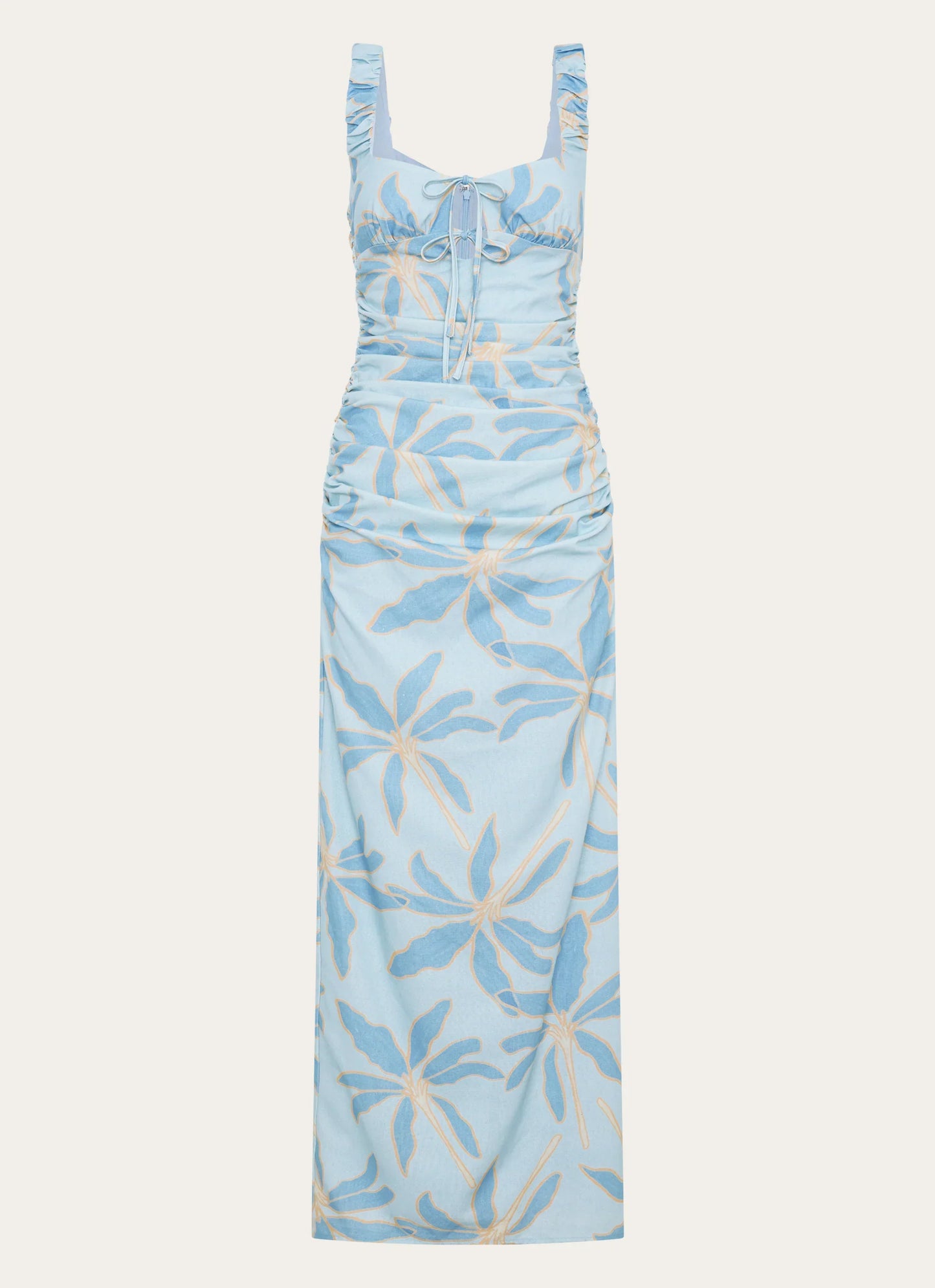 Cosmic Love Ruched Maxi Dress Opulent Blue