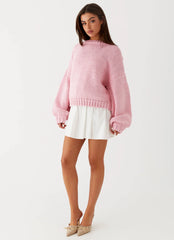 Costella Knit Sweater Pink