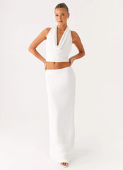 Ashi Maxi Skirt White