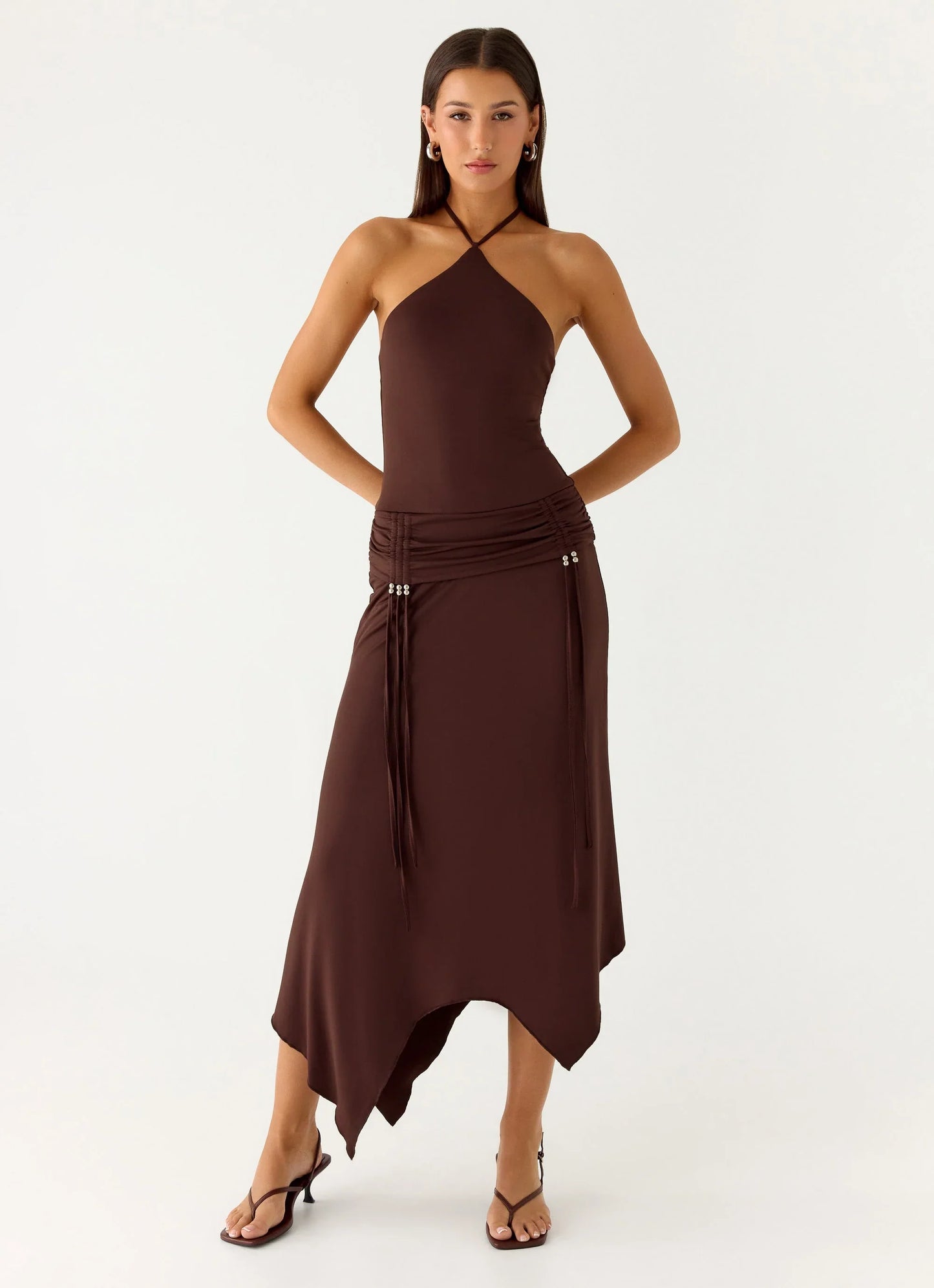 Becerra Midi Dress Cool Chocolate