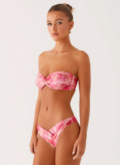 Delta Bandeau Bikini Top Flamingo Fling