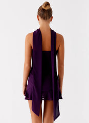 Avenue Mini Dress Plum