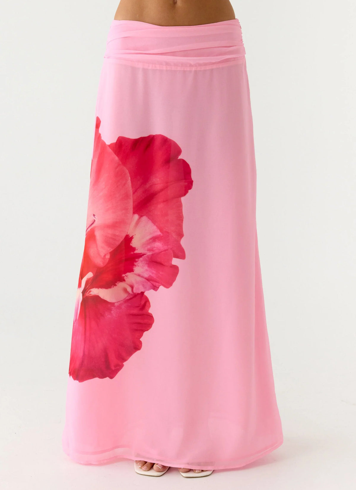 Blushing Bloom Maxi Skirt Baby Pink